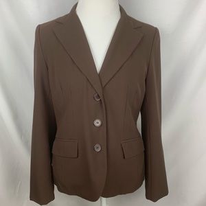 Apostrophe three button brown blazer/jacket, 10